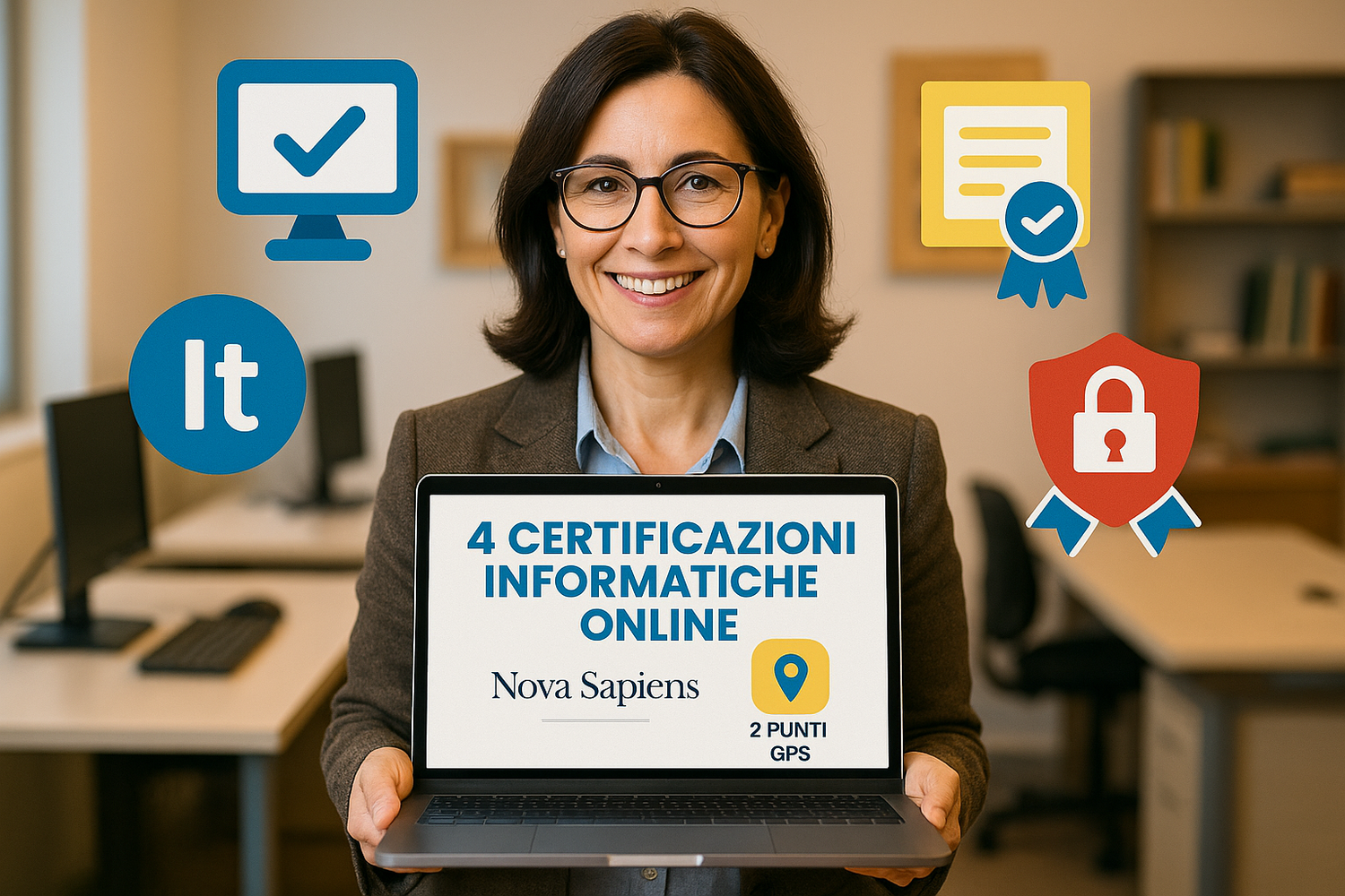 4 Certificazioni Informatiche Online: Ottieni 2 Punti GPS con Nova Sapiens