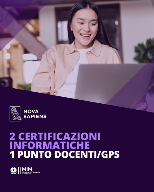 2 Certificazioni Informatiche Online: 1 Punto Docenti/GPS