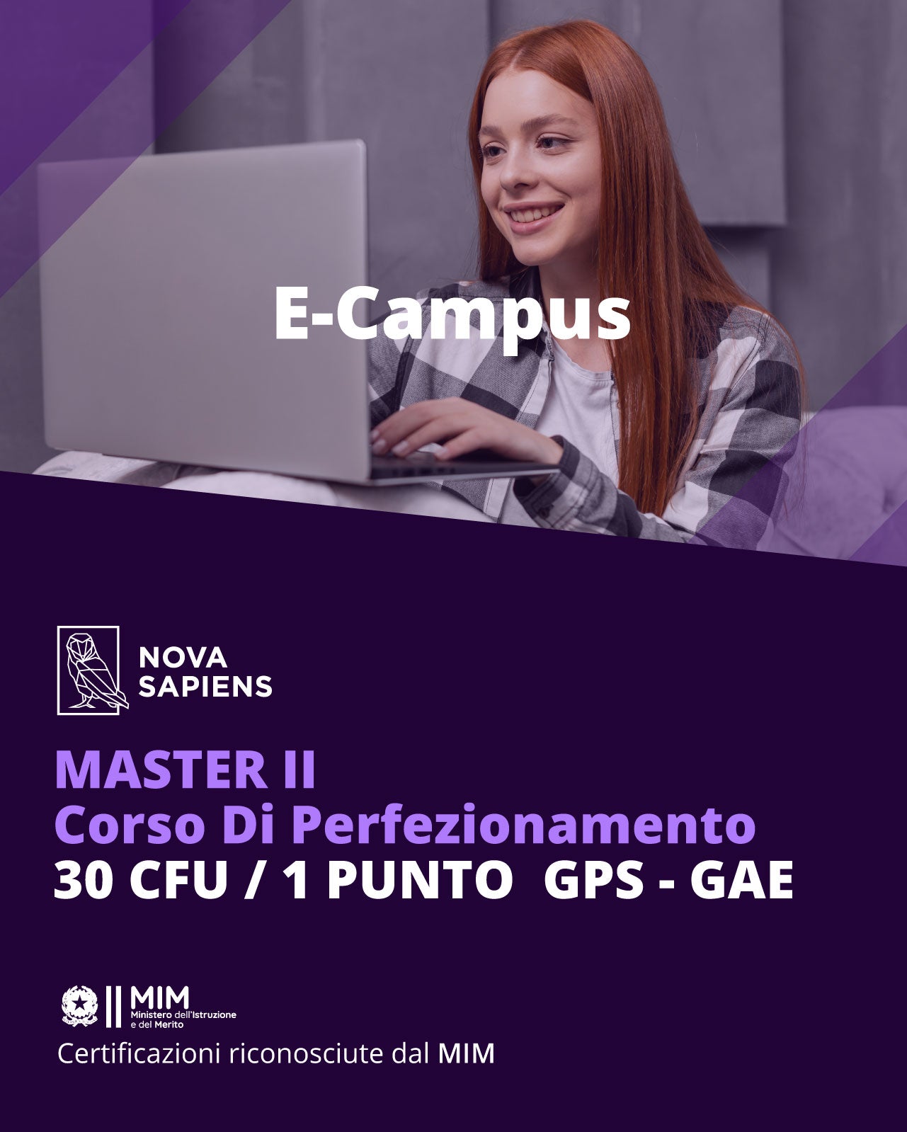Master/CDP eCampus 30 CFU – Percorso Accelerato di 3 Mesi per Docenti Abilitati e Specializzati