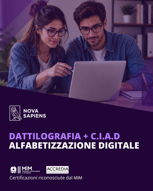 Pacchetto CIAD + Dattilografia | CIAD Senza Bocciatura + 1 Punto ATA